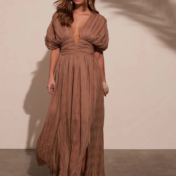 Vici Dresses & Skirts - Vici Chestnut Brown Maxi Dress